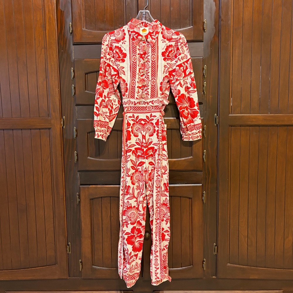 Farm Rio Red Jumpsuit - Picture 4 of 5